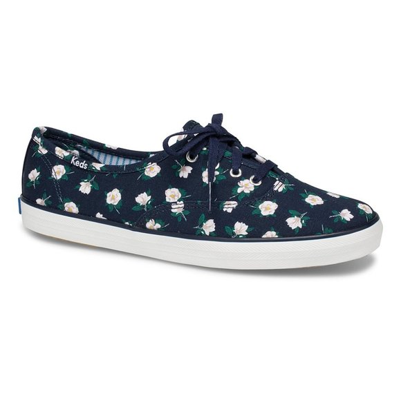 Draper James X Keds Navy Magnolia Sneaker 8 - Picture 1 of 10